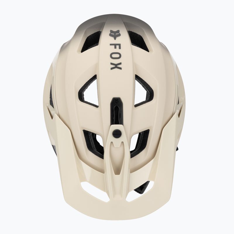 Fox Racing Speedframe Pro Backfade cream bike helmet 6