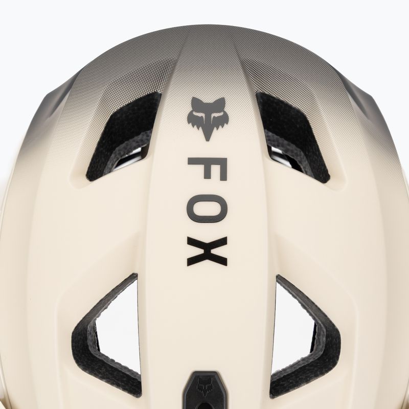 Fox Racing Speedframe Pro Backfade cream bike helmet 7