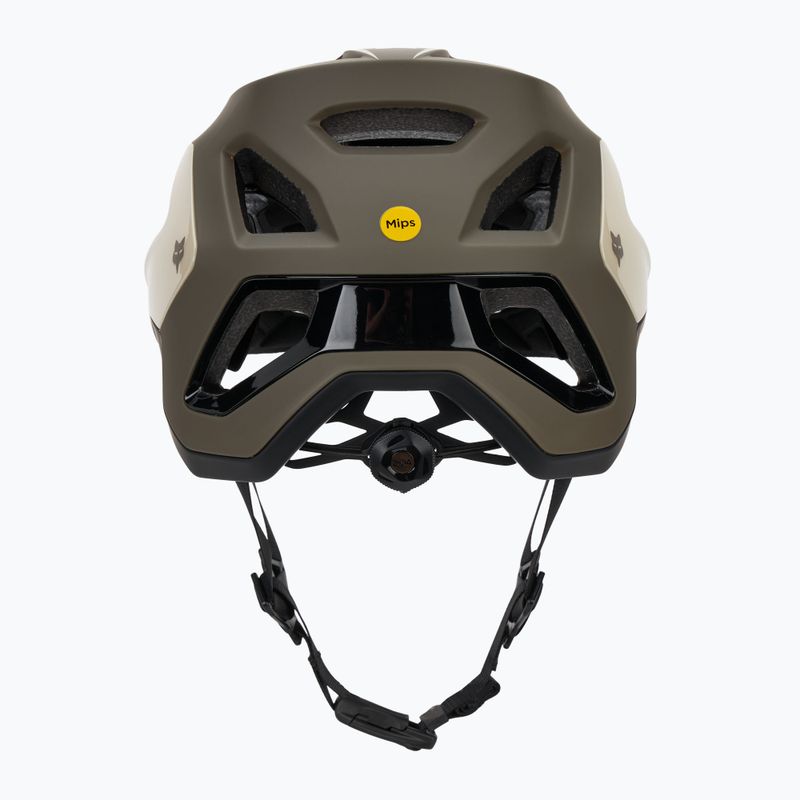 Fox Racing Speedframe Pro Defy cream bike helmet 3
