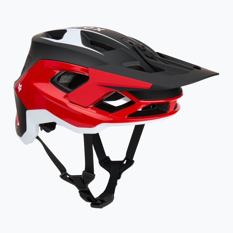 Fox Racing Speedframe Pro Defy fluorescent red bike helmet