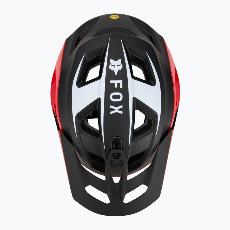 Fox Racing Speedframe Pro Defy fluorescent red bike helmet 5