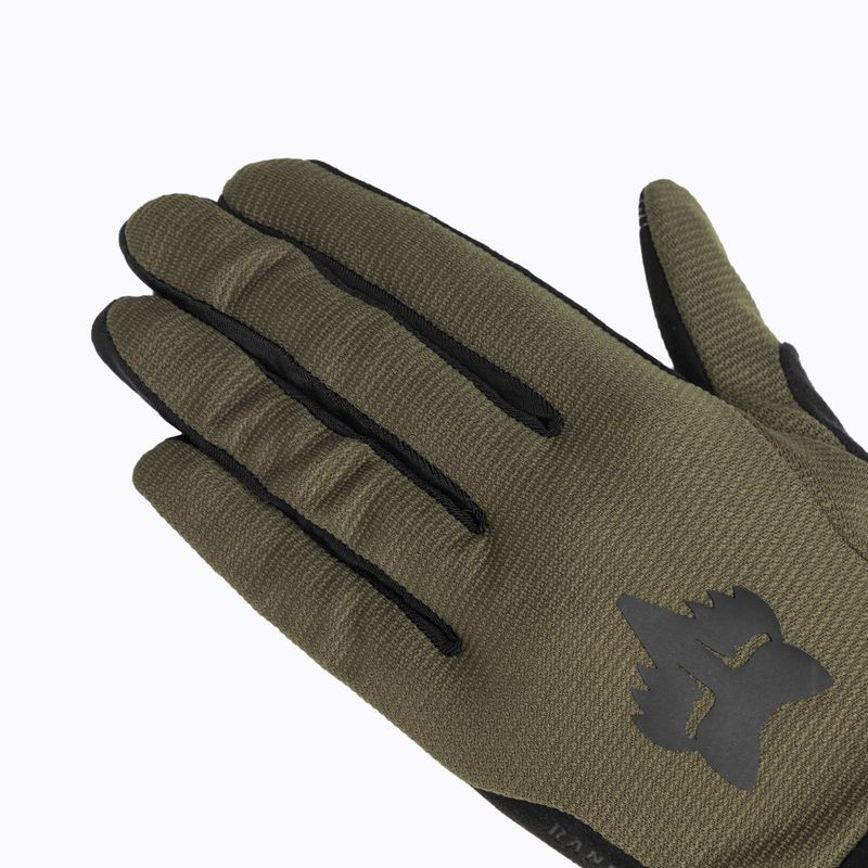 Men's cycling gloves Fox Racing Ranger military 4