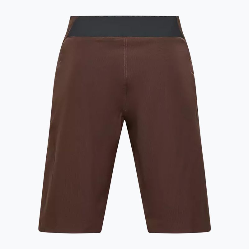 Men's Fox Racing Flexair Ascent cocoa brown cycling shorts 2