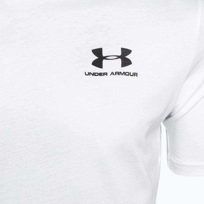 Men's Under Armour Sportstyle Left Chest SS training t-shirt white/black 6