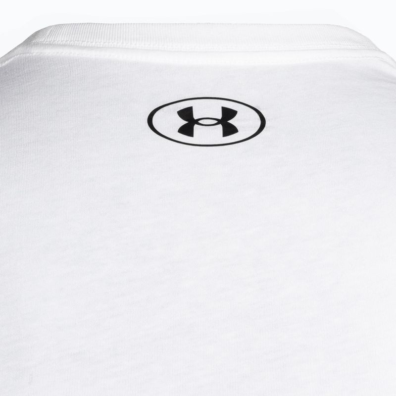 Men's Under Armour Sportstyle Left Chest SS training t-shirt white/black 7