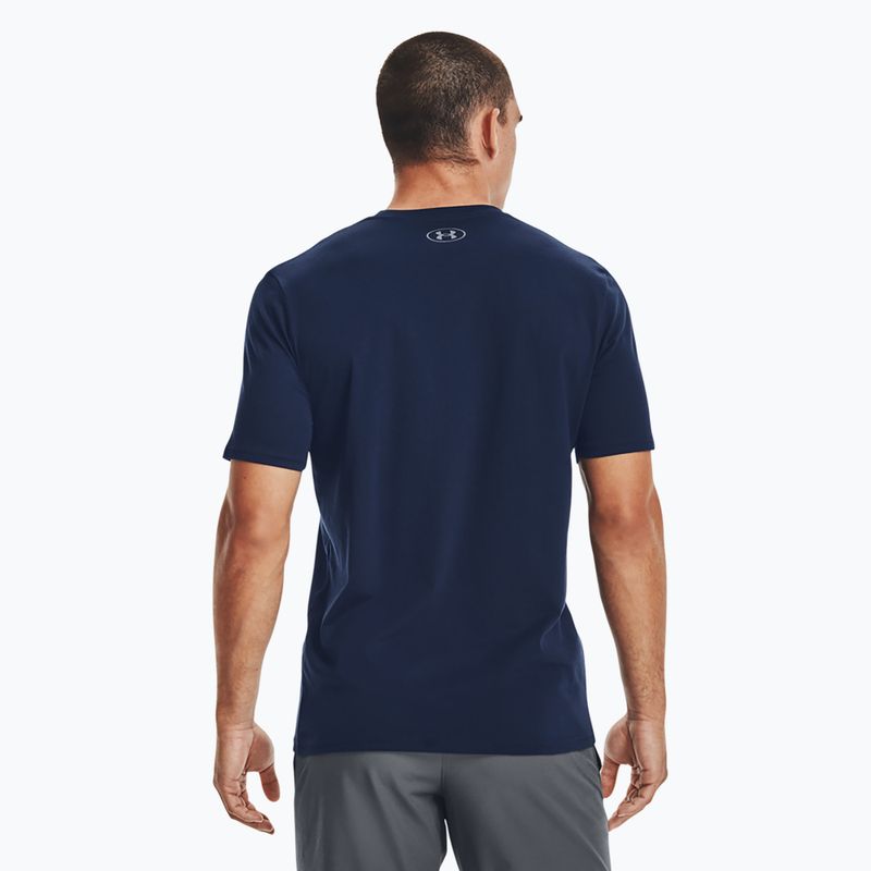 Men's Under Armour Boxed Sportstyle training T-shirt navy blue 1329581 3