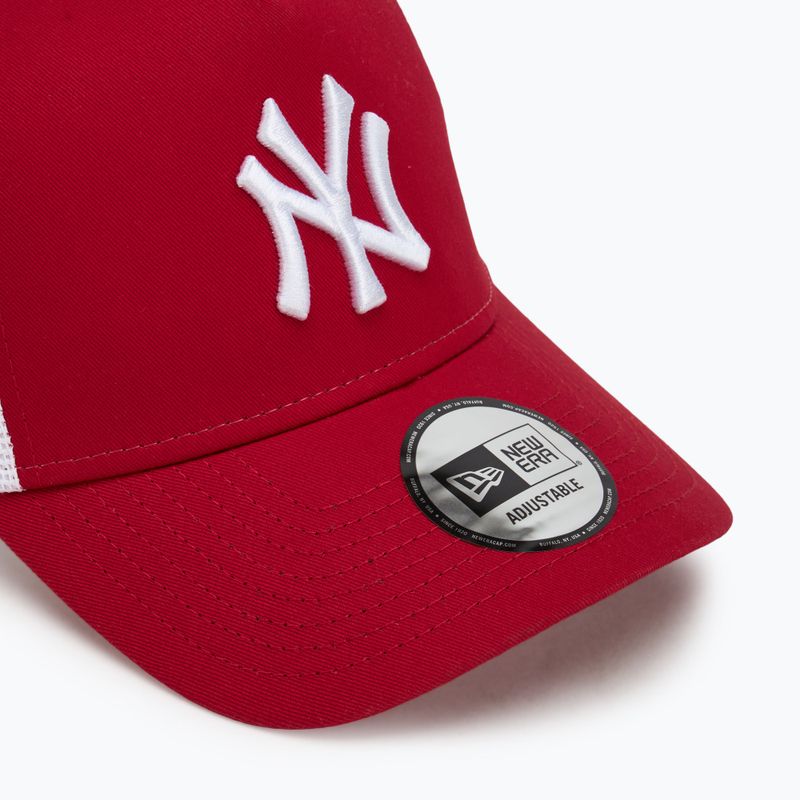 New Era Clean Trucker New York Yankees baseball cap red 3