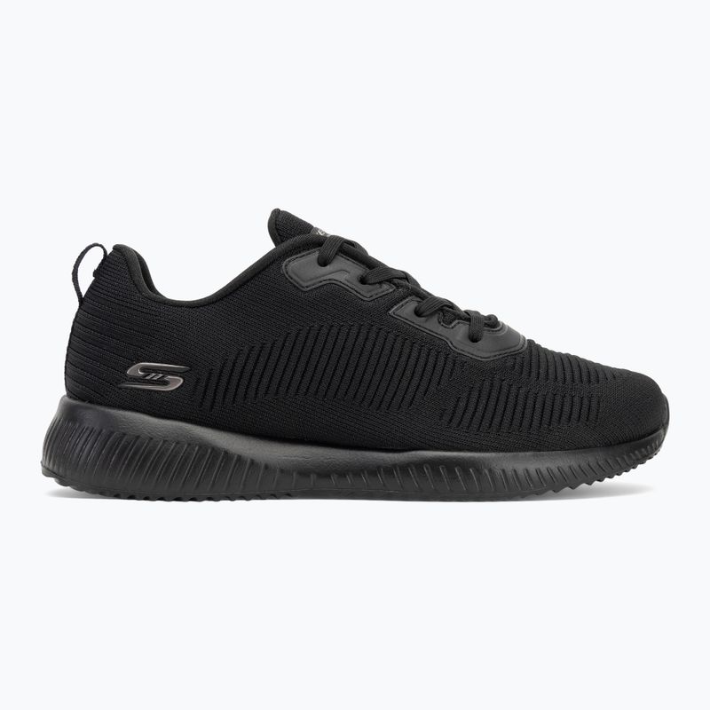 Women's SKECHERS Bobs Sport Squad Tough Talk black shoes 2