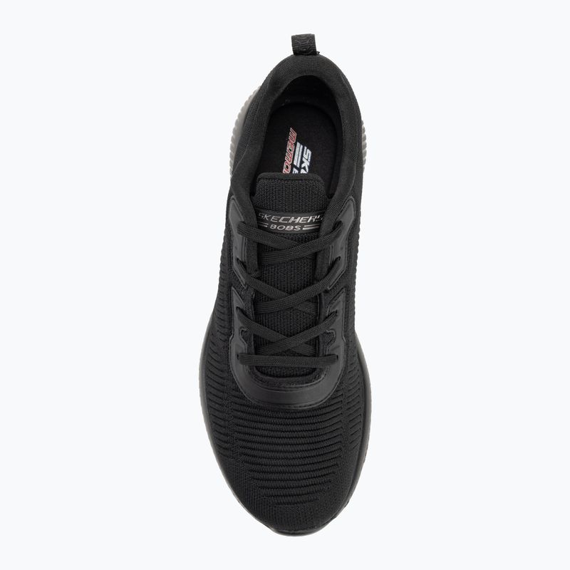 Women's SKECHERS Bobs Sport Squad Tough Talk black shoes 5