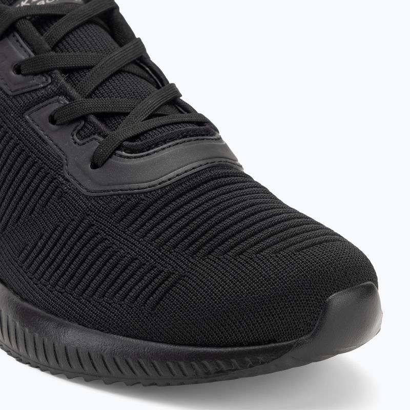 Women's SKECHERS Bobs Sport Squad Tough Talk black shoes 7