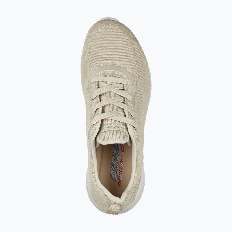 Women's shoes SKECHERS Bobs Sport Squad Tough Talk beige 5