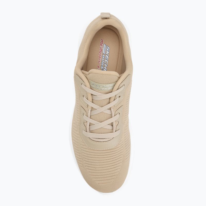 Women's shoes SKECHERS Bobs Sport Squad Tough Talk beige 5