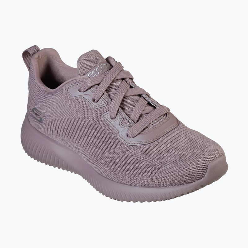 Women's SKECHERS Bobs Sport Squad Tough Talk mauve shoes 8