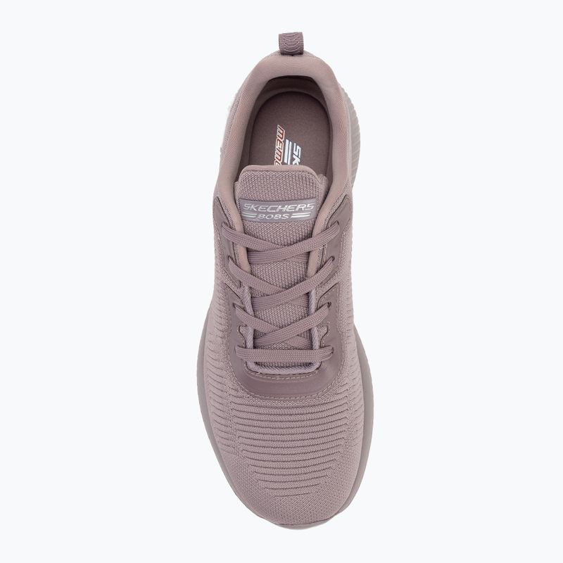 Women's SKECHERS Bobs Sport Squad Tough Talk mauve shoes 5