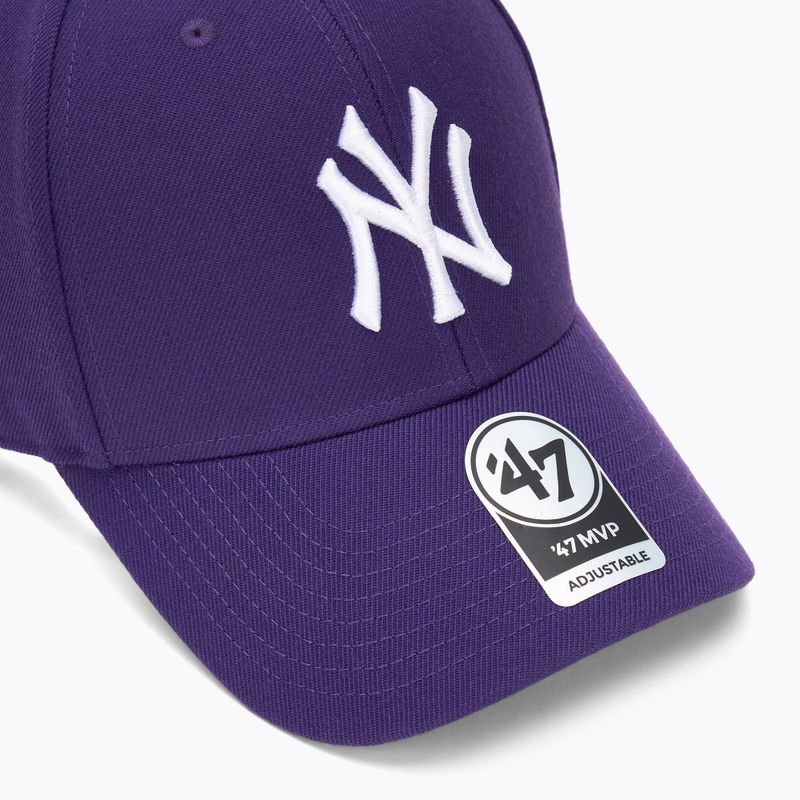 47 Brand MLB New York Yankees MVP baseball cap purple 3