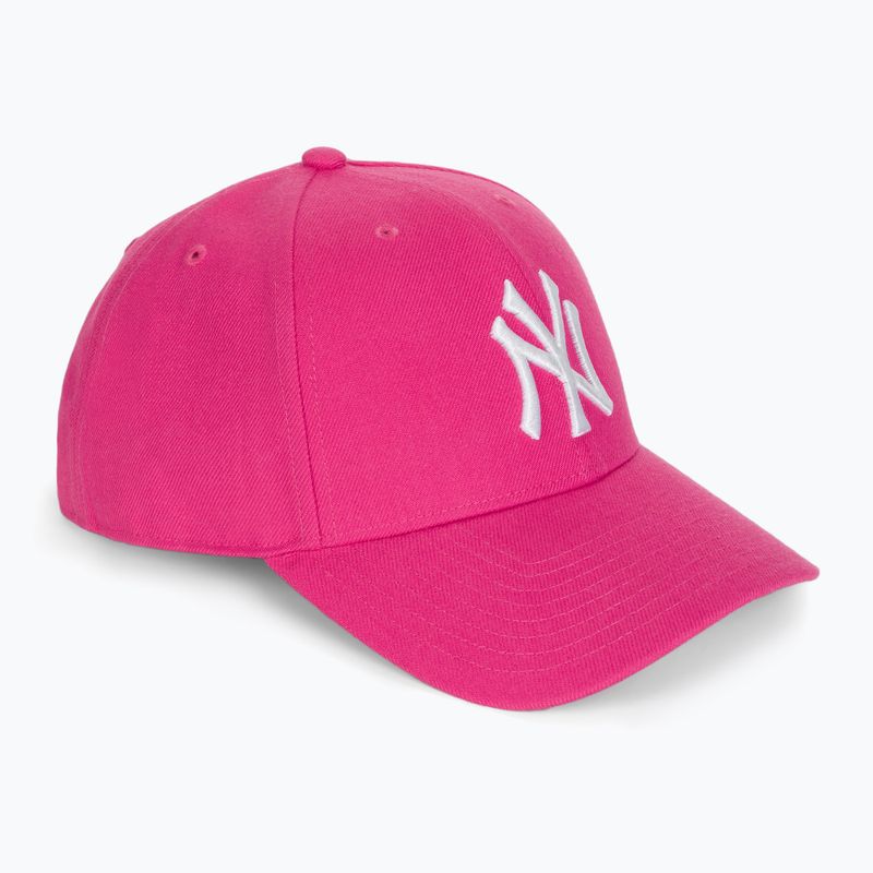 47 Brand MLB New York Yankees MVP SNAPBACK magenta baseball cap