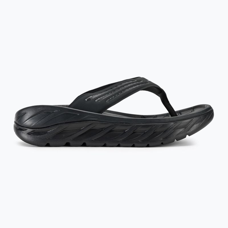 Men's HOKA ORA Recovery Flip Flops black/dark gull gray 2