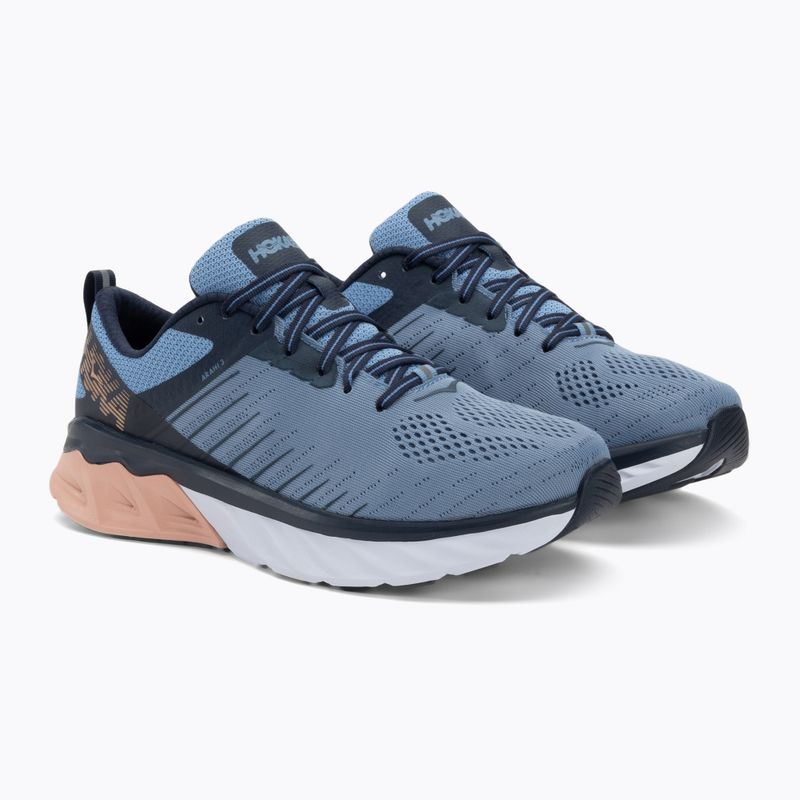 Women's running shoes HOKA Arahi 3 Wide allure/mood indigo 4