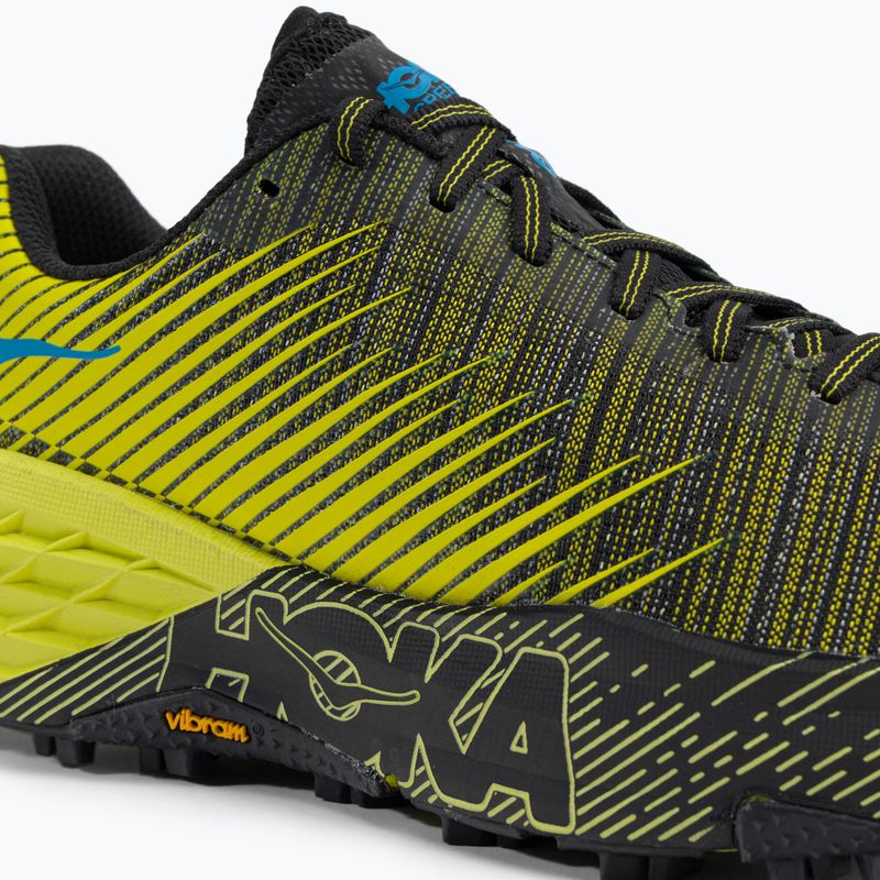Women's running shoes HOKA Evo Speedgoat black/yellow 1111430-CIB 11