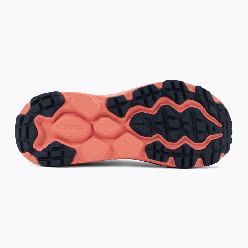 Women's running shoes HOKA Challenger ATR 5 charcoal gray/fusion coral 5