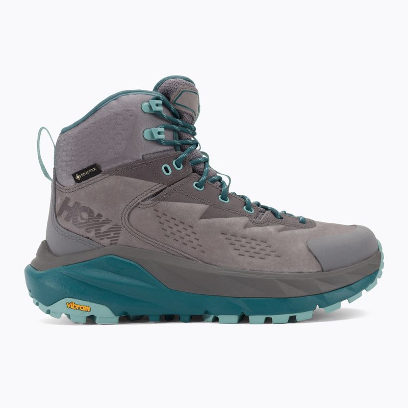 Women's trekking boots HOKA Kaha GTX frost gray/aqua haze 2