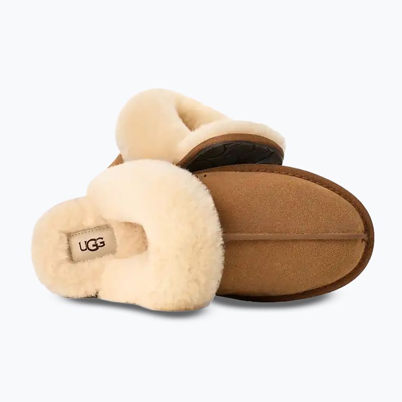 Women's slippers UGG Scuffette II chestnut 4