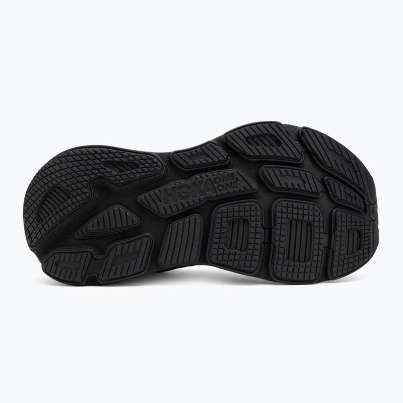 Women's running shoes HOKA Bondi 7 black/black 4