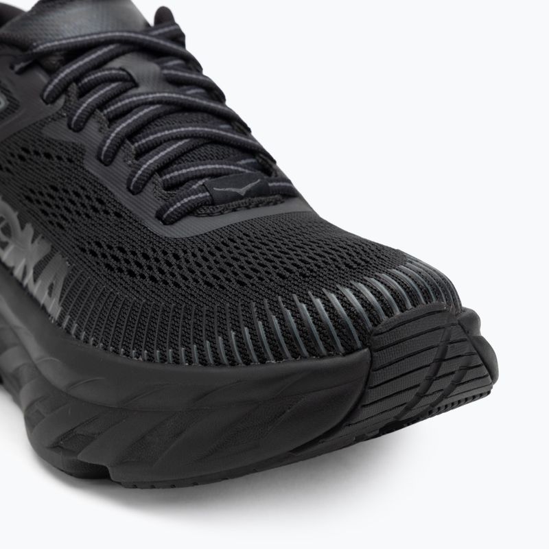 Women's running shoes HOKA Bondi 7 black/black 7