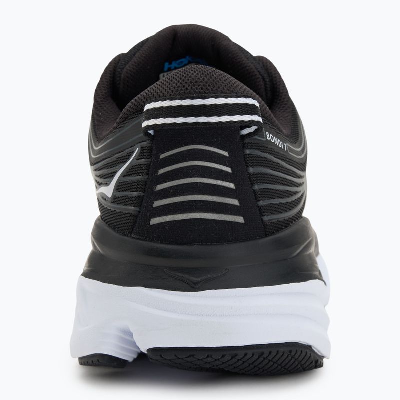 Women's running shoes HOKA Bondi 7 black/white 6