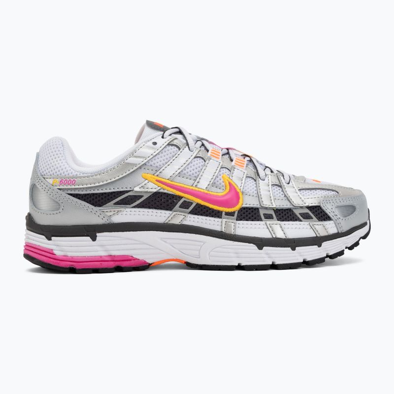 Women's shoes Nike P-6000 white/metallic platinum/laser fuchsia 2