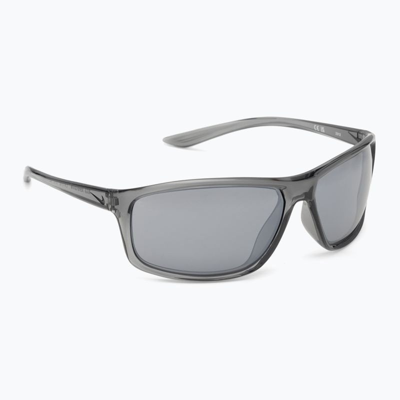 Men's Nike Adrenaline shiny crystal cool grey/grey w/silver mirror sunglasses