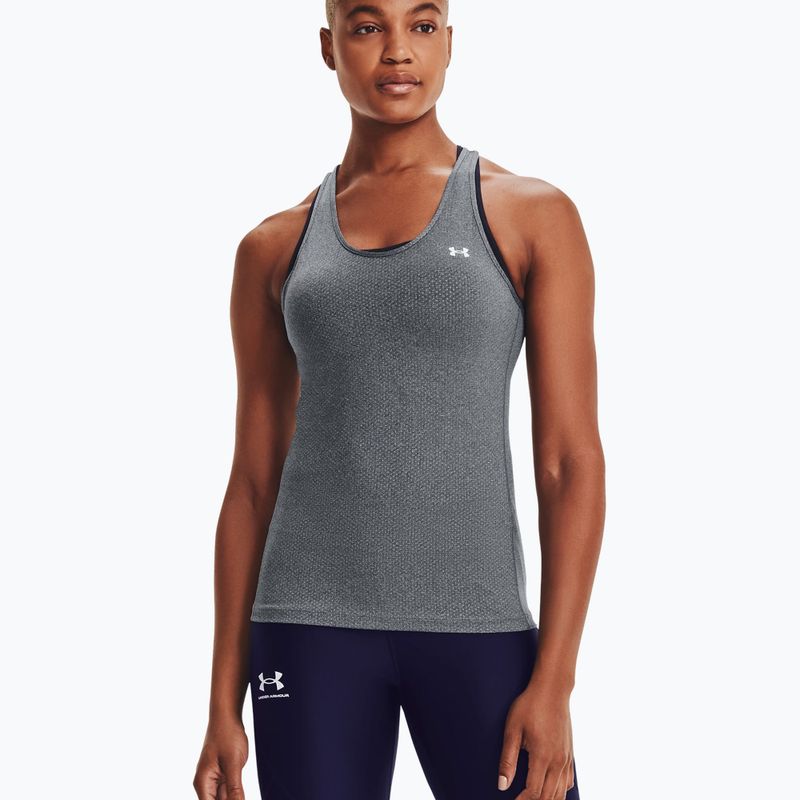 Under Armour women's training tank top HG Armour Racer Tank grey 1328962-012