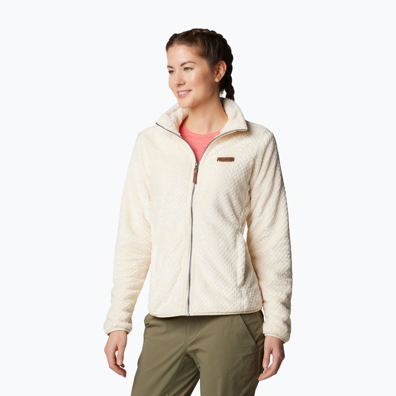 Women's sweatshirt Columbia Fire Side II Sherpa Full Zip chalk 4