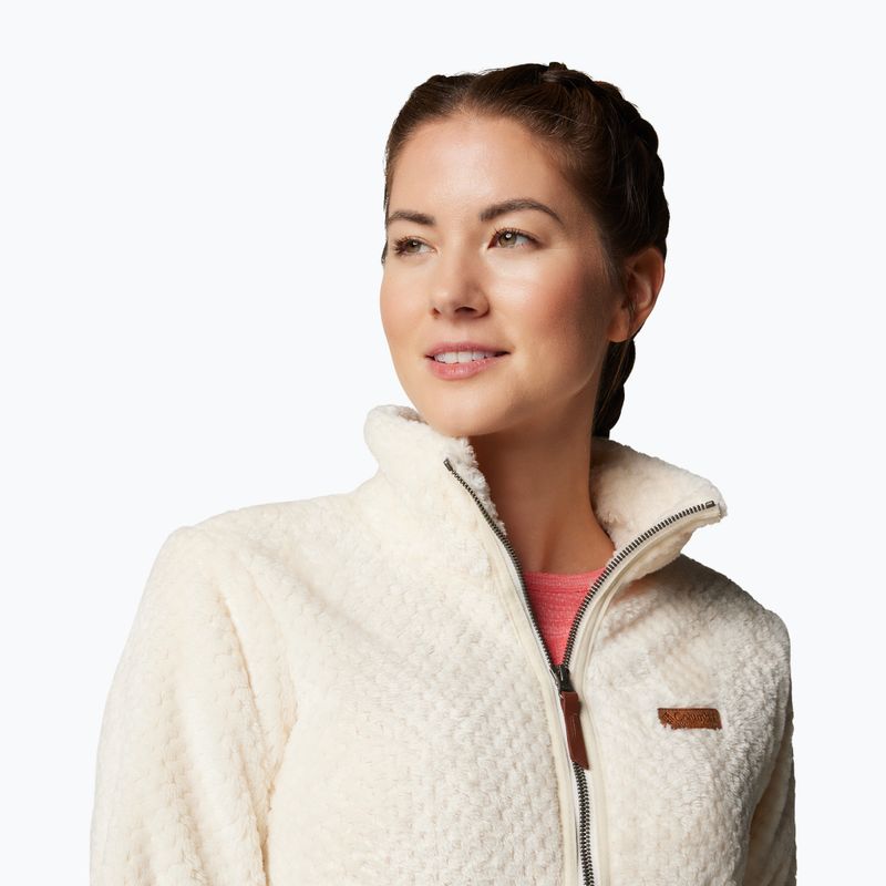 Women's sweatshirt Columbia Fire Side II Sherpa Full Zip chalk 5