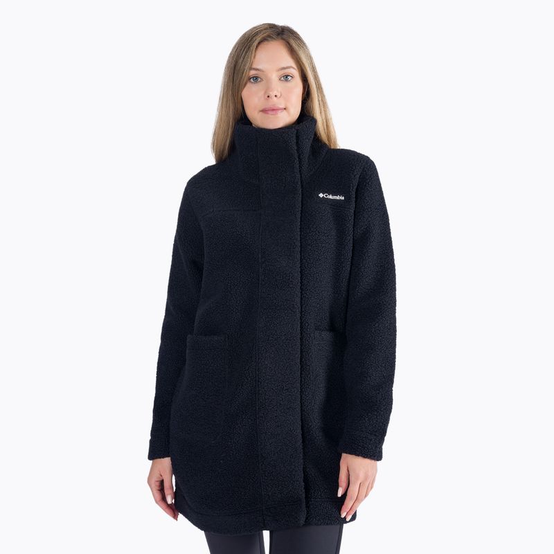 Columbia Panorama Long women's fleece coat black 1862582