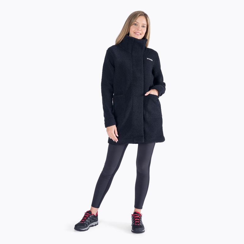 Columbia Panorama Long women's fleece coat black 1862582 6