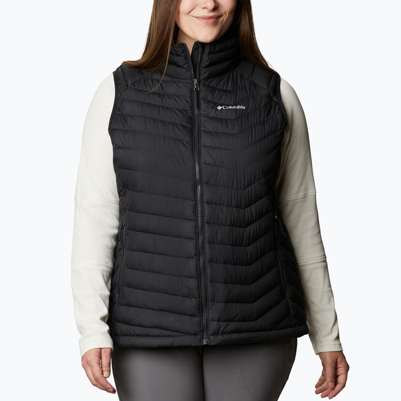 Columbia Powder Lite black women's trekking sleeveless jacket