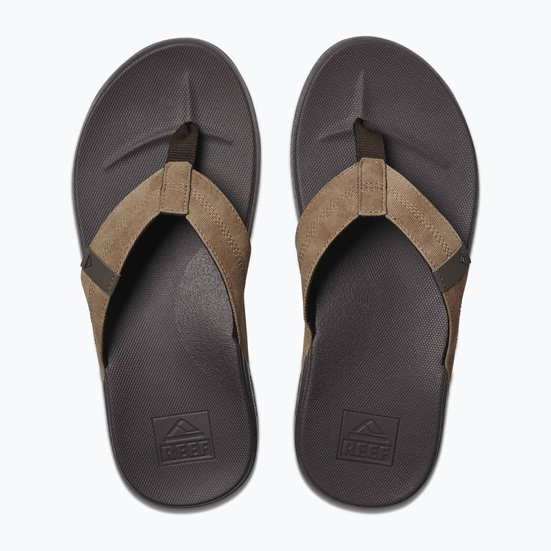 REEF Cushion Phantom men's flip flops brown and black RF0A3FDIBTN 9