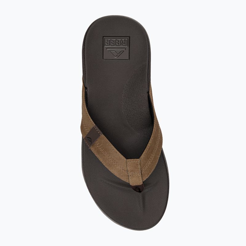 REEF Cushion Phantom men's flip flops brown and black RF0A3FDIBTN 6