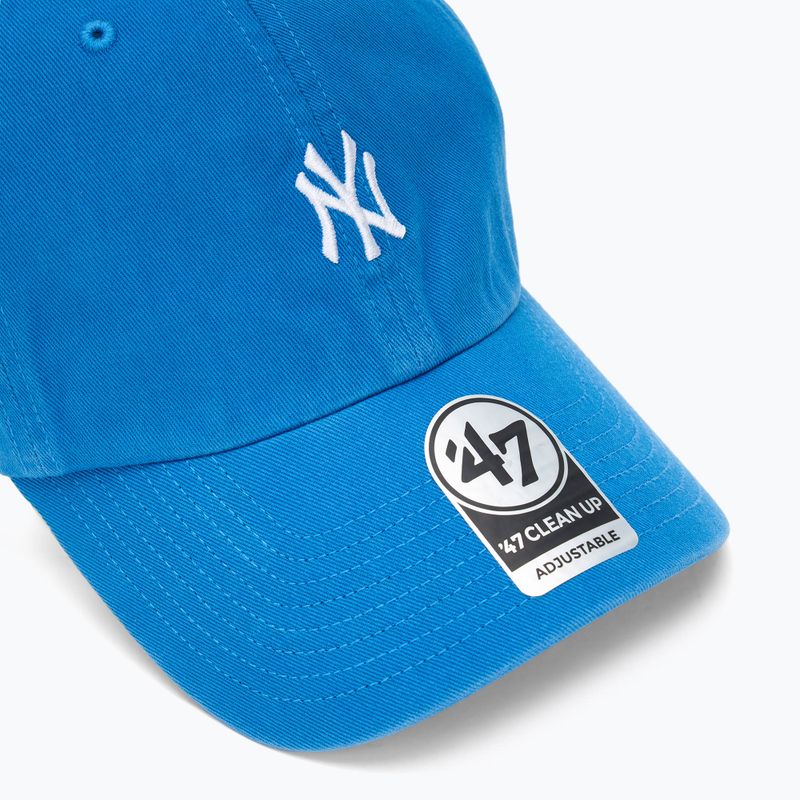 47 Brand MLB New York Yankees Base Runner cap CLEAN UP blue once 3
