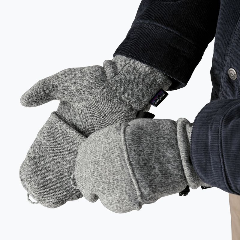 Women's Patagonia Better Sweater Fleece trekking gloves birch white 8