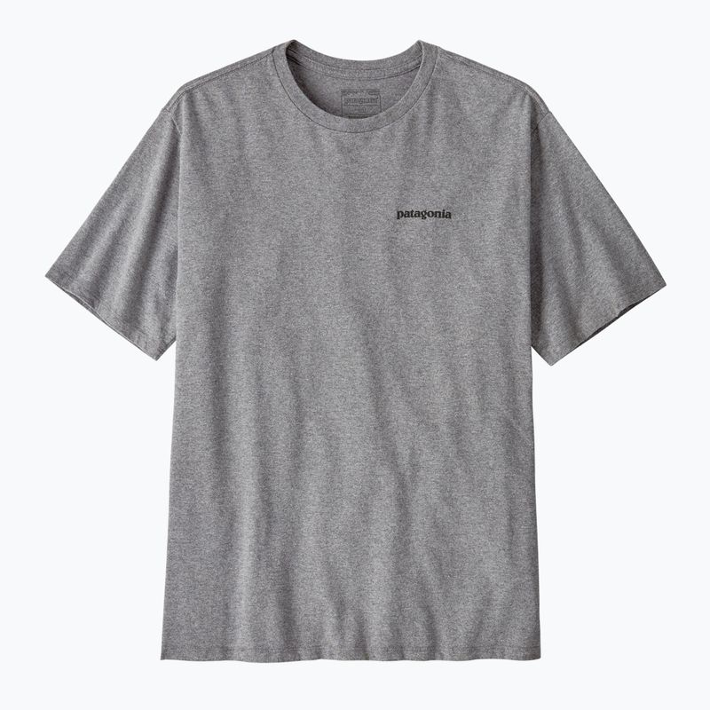 Men's T-shirt Patagonia P-6 Logo Responsibili-Tee gravel heather 3