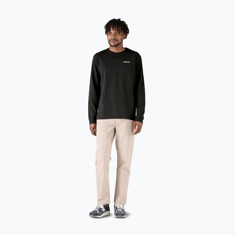 Men's Patagonia P-6 Logo Responsibili trekking longsleeve black 4