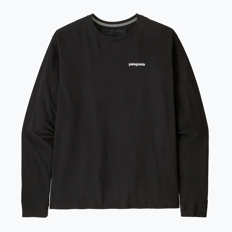 Men's Patagonia P-6 Logo Responsibili trekking longsleeve black 4