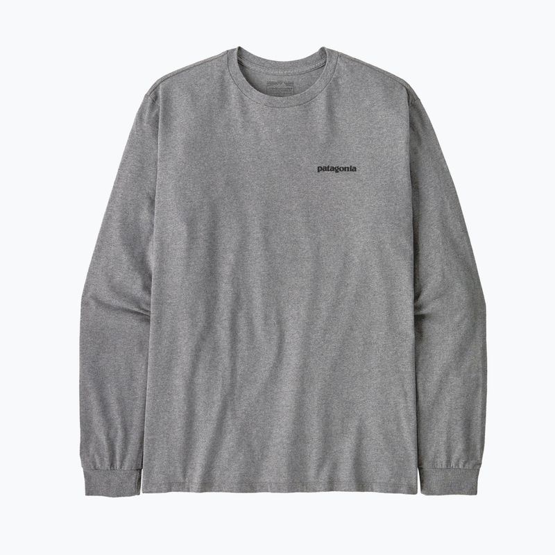 Men's Patagonia P-6 Logo Responsibili gravel heather longsleeve 3