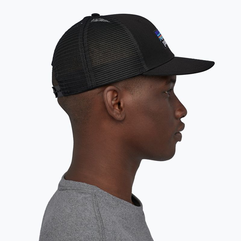 Patagonia P-6 Logo Trucker cap black 4