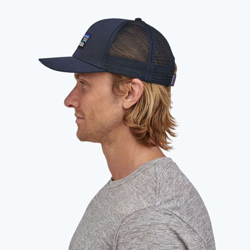 Patagonia P-6 Logo Truckerr navy bluer baseball cap 4