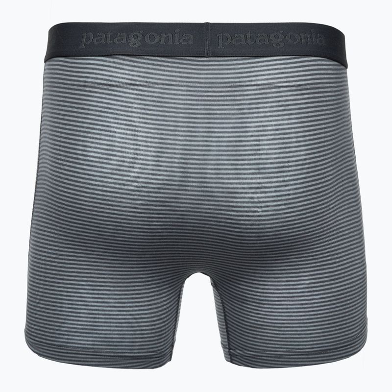 Patagonia men's Essential Boxer Briefs 3" fathom/forge grey 2