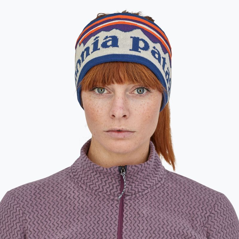 Women's headband Patagonia Powder Town fitz roy sunrise knit/birch white 2
