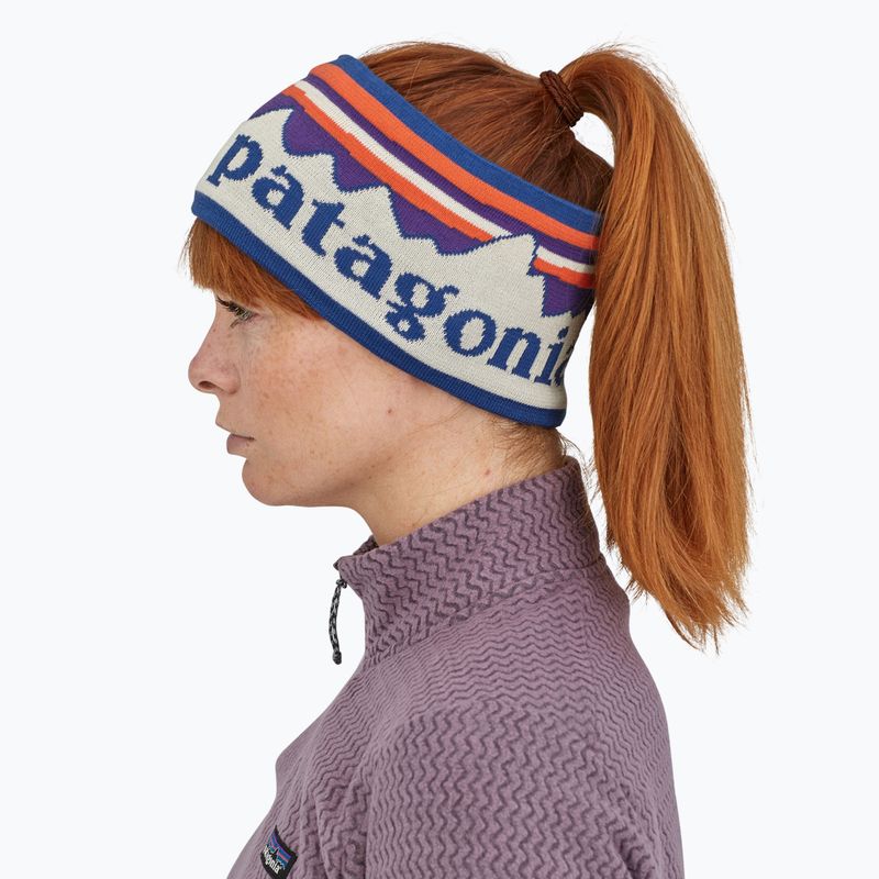 Women's headband Patagonia Powder Town fitz roy sunrise knit/birch white 3